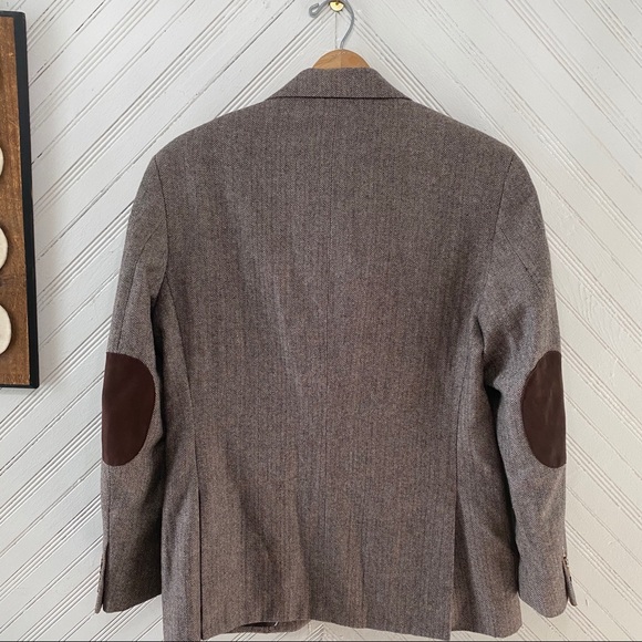 Tasso Elba Herringbone Padded Elbow Sports Coat - Picture 11 of 11